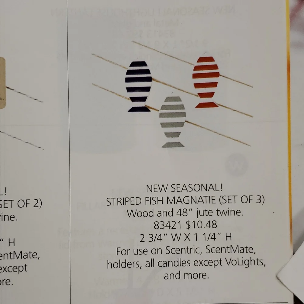 STRIPED FISH Magnatie set of 3‎ from Gold Canyon